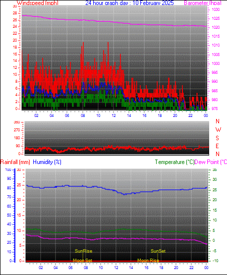 24 Hour Graph for Day 10