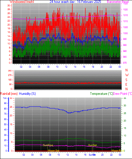 24 Hour Graph for Day 16