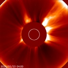 Latest LASCO C2 image of the Sun