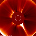 Latest LASCO C2 image of the Sun