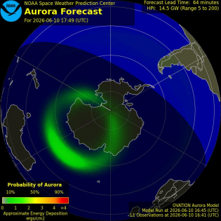 Current Southern hemispheric power input map