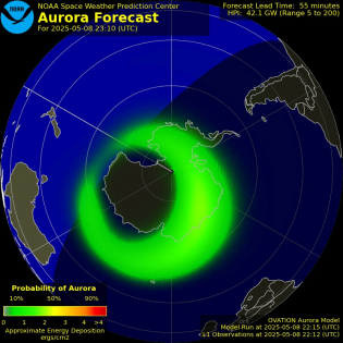 Current Southern hemispheric power input map