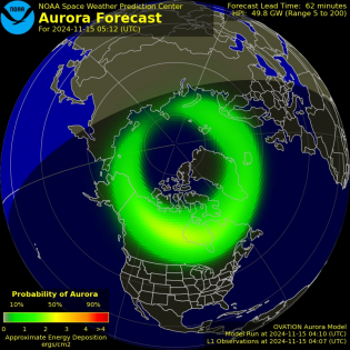 Current Northern hemispheric power input map