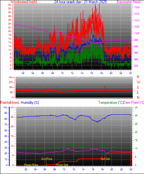 24 Hour Graph for Day 21