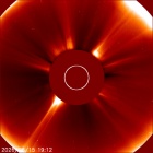 Latest LASCO C2 image of the Sun