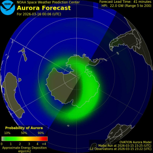 Current Southern hemispheric power input map