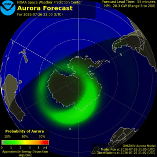 Current Southern hemispheric power input map