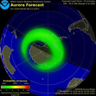 Current Southern hemispheric power input map