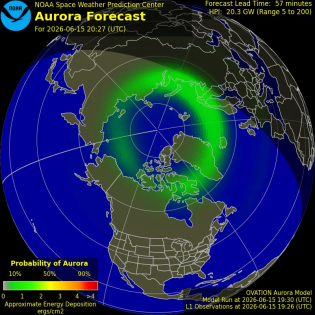 Current Northern hemispheric power input map