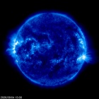 Click for time-lapse image of the sun